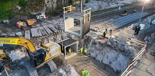 Etude structurelle du nouveau passage sous voies de la Gare de Dinant